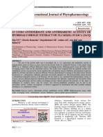 IN VITRO ANTIOXIDANT AND ANTIDIABETIC ACTIVITY of Plumeria Pudica