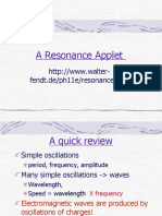 A Resonance Applet: Fendt - De/ph11e/resonance - HTM