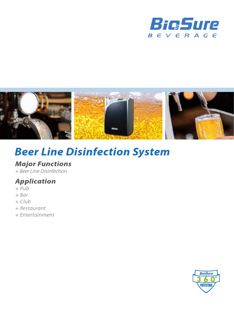 Biosure For Beer Line Cleaning PDF Disinfectant Ozone