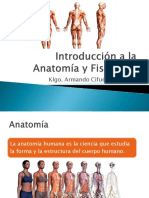 Introducción A La Anatomía y Fisiología y Sistema Locomotor