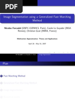 Image Segmentation Using A Generalized Fast Marching Method