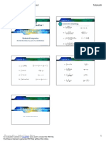 Tutorial 9 (New) - Integration (Partial Fractions, by Part, by Substitution)