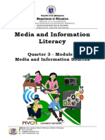 Quarter 3 - Module 4 Media and Information Sources