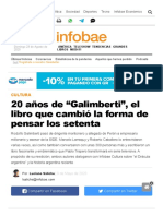20 Años de "Galimberti", El Libro Que Cambió La Forma de Pensar Los Setenta - Infobae