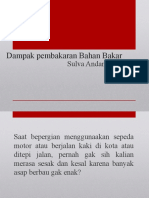 Dampak Pembakaran Bahan Bakar