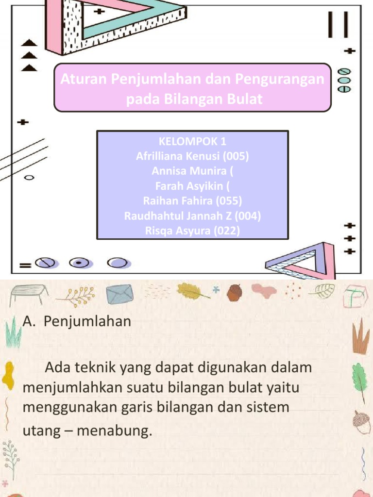 Penjumlahan Dan Pengurangan | PDF