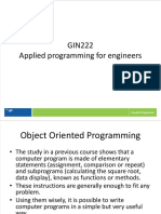 201610 - GIN222 Object Oriented Programming