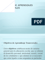 Objetivos de Aprendizajes Transversales