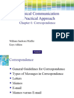 Technical Communication A Practical Approach: Chapter 6: Correspondence