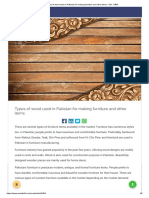 Types of Wood Used in Pakistan For Making Furniture and Other Items - Ref - 5404