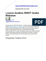 Materi Analisis SWOT Porduk Makanan