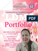 Portfolio: Michelle B. Adao Jacinta O. Balmes Emil E. Adena