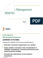 Strategic Management System Perspective