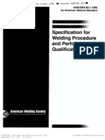 Standard For Welding Procedure and Performance Qualification by American Welding Society