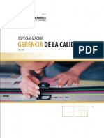 Brochure - Especialización en Gerencia de La Calidad 2019