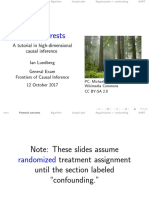 Causal Forest Presentation - High Dim Causal Inference