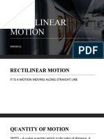 Rectilinear Motion