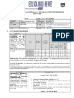 Informe Del Mes de Abril