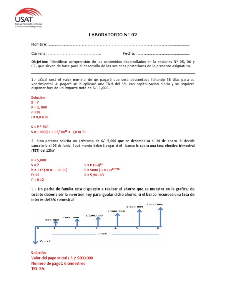 Ejercicios de Finanzas y Ahorro | PDF | Dinero | Economias