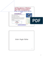 Aircraft Equations of Motion: Flight Path Computation: Euler Angle Rates