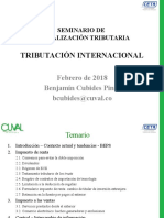 CETA Seminario Actualizacion Tributacion Internacional Benjamin Cubides Febrero 2018