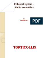 Musculoskeletal System - Congenital Abnormalities