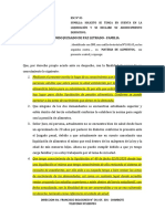 Señor Juez Del Segundo Juzgado de Paz Letrado - Familia