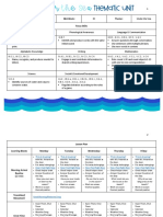 Under The Sea Thematic Unit PDF