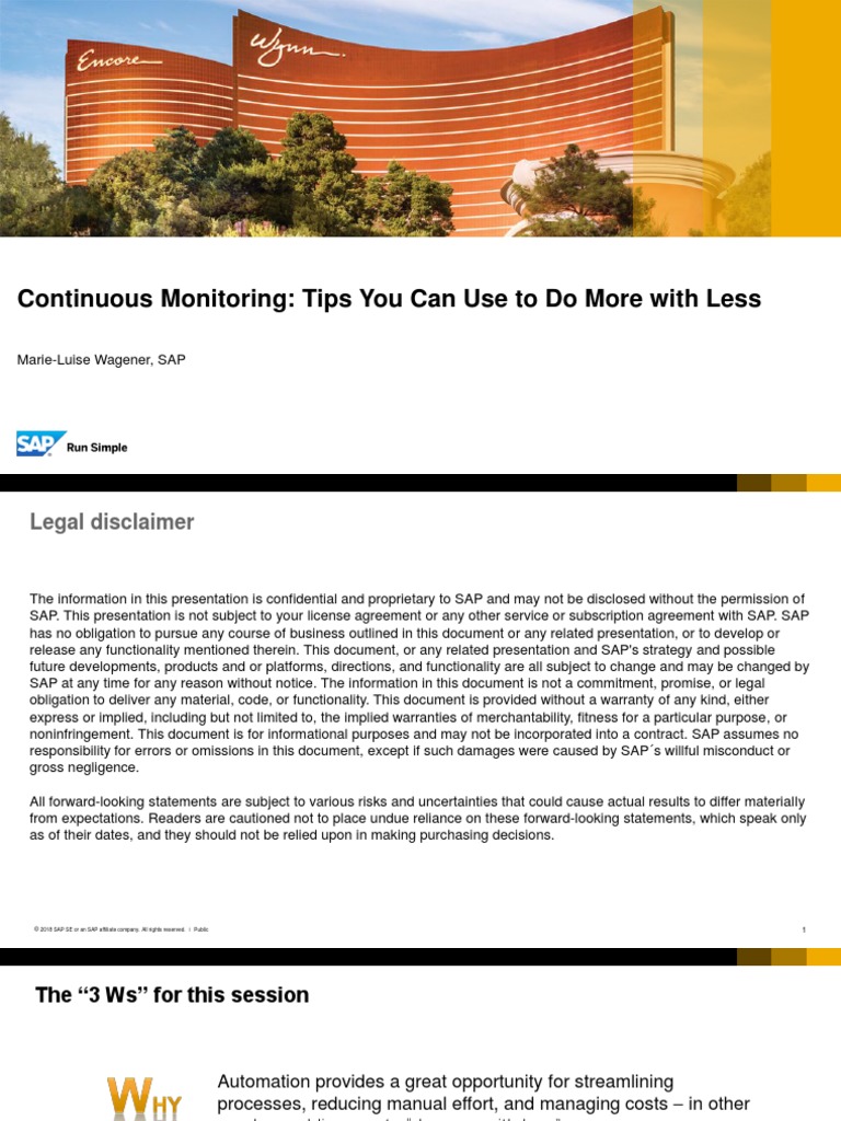 Continuous Monitoring: Tips You Can Use To Do More With Less | PDF ...