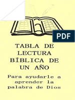 Tabla Lectura Biblia Wichita