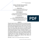 E-Commerce Web Site Trust Assessment Based On Text Analysis: Banatus Soiraya