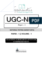 Ugc Net Paper 1 Vol. 1