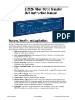 SEL-2126 Fiber-Optic Transfer Switch Instruction Manual: Features, Benefits, and Applications