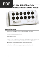 SEL-3400 IRIG-B Distribution Module Instruction Manual: Features ...