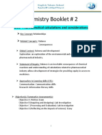 Chemistry Booklet # 2: Unit: Pharmaceutical Calculations and Considerations