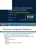 Topic:: Continous and Procedural Assignment and Operators