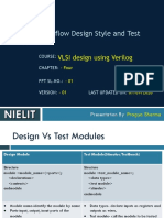 Topic:: Dataflow Design Style and Test Moudles