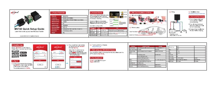 mv720 Quick Setup Guide | PDF