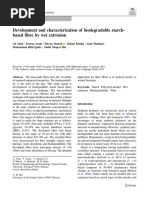 2021-Development and Characterization of Biodegradable Starch-Based Fibre by Wet Extrusion