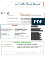 Python Turtle Cheat Sheets