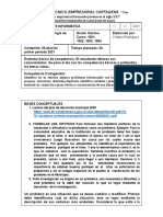 Plan de Apoyo, Refuerzo y Profundización. Primer Periodo