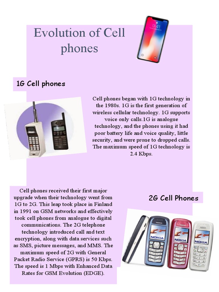 Evolution of Cell Phones | PDF | 3 G | 4 G