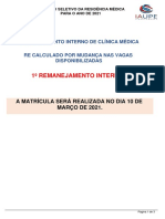 Resid - Medica - 1 Remanej INT - Classificados - ClinicaMedica