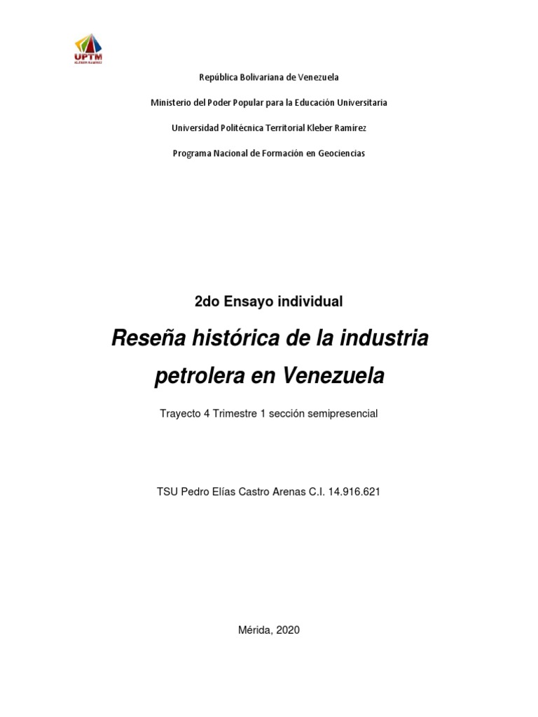 Historia de la Industria Petrolera en Venezuela | PDF | OPEP | Petróleo