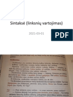 Sintakse (Linksniu Vartojimas) 03-01