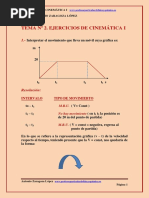 Tema2 Ejercicios Cinematica I Primero Bachillerato