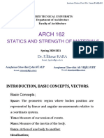 ARCH 162: Statics and Strength of Materials