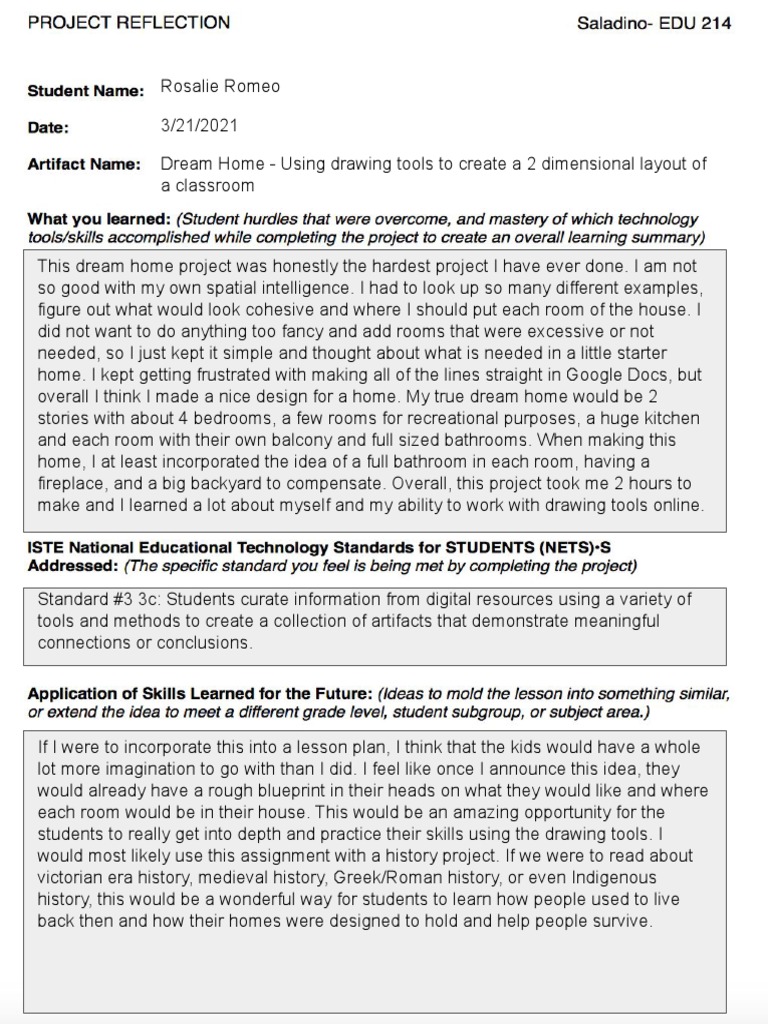 Dream Home Project for Class 2 | PDF | Art | Wellness
