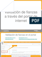 Validación de Fianzas