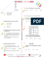 Yeni Sistem Matematik 7.sınıf 1.dönem 1.yazılı